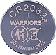 Warriors 10X 2032 Batterie Knopfzellen CR2032 Batterien 3V, Kapazität 240 mAh, kindersichere Verpackung, für den Einsatz in Schlüsselanhängern, Waagen, medizinischen Geräten (10X)