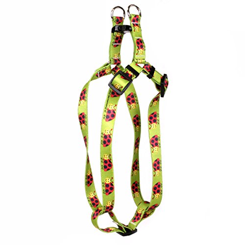 Image of Yellow Dog Design Lovely Ladybugs Step-in Dog Harness 1 inch Wide and Fits Chest Circumference of 25 to 40 inch, Large