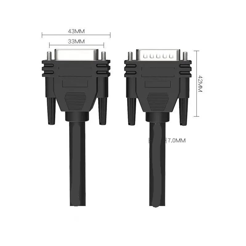 Câble d'extension DB15 en cuivre pur mâle vers femelle 15 broches parallèle 2 rangées 1 m, 5 m, 10 m, 30 m (femelle vers femelle, 2 m)