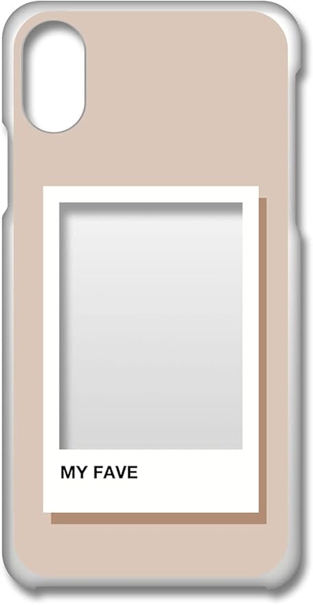 Amazon Co Jp Sslink Iphone X Iphone Xs アイフォンテンエス 対応 クリア ハードケース インスタント写真風 ベージュ 窓付き 写真やステッカーを挟める フォトフレーム カスタマイズ アレンジ くすみカラー ニュアンス おしゃれ オシャレ かわいい 可愛い 柄 カバー