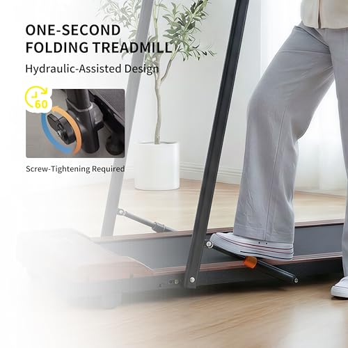 Image of Walking Pad Treadmill for Home Office,2 in 1 Under Desk Treadmill 2.5HP Low Noise Portable Treadmills with Remote Control and LED Display, Compact Treadmills,Walking Jogging Running Machine