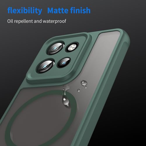 Image of Compatible with Motorola ThinkPhone 25 Case Cover,Compatible with MagSafe,Anti-Fall,Compatible with Motorola Edge 60 Neo XT2509-1 Cell Protective Phone Case Green