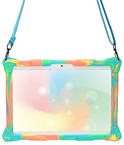 AKNICI-Funda-para-Tablet-TOSCIDO-X108-M863BEISTA-X109LNMBBS-X30-N10-X109YESTEL-X7HaehneGOODTEL-G3ZONKOSUMTABMEBERRY-K107-M6Dragon-Touch-K10-Max10VeidooLapizCorrea-de-HombroPink-Azul