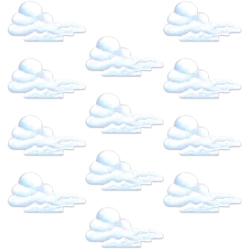 Beistle Cloud Cutout, 29-Inch, 12-Pack White