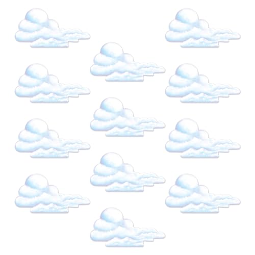 Beistle Cloud Cutout, 29-Inch, 12-Pack White