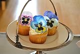 Sugar Robot Inc. Edible Wafer Pansies Premium Crafted Made in the USA Cake and Cupcake Toppers, Deco