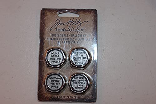 Sceaux de citation Tim Holtz Halloween argent 94163 de collection