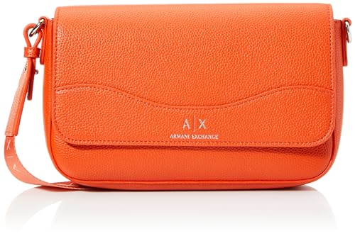 Armani Exchange kvinnors våga, väsentlig, silver tryckt logotyp crossbody, Koi, Koi