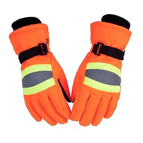 Guantes de trabajo resistentes al desgaste. Invierno guantes de trabajo térmica con reflexivo de Gaza antideslizante de anti-viento guantes calientes for deportes al aire libre Manos Protección Seguri