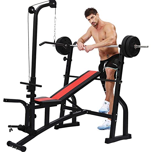 Multifunctional weight bench with hands Bench press barbell bed Widening squat rack Workout Sit Up Bench Barbell rack - Image 5