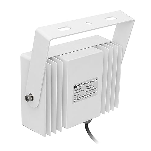 Univivi IR Illuminator 15 LEDs 90 Degree Wide Angle IR Lights for Night Vision IP67 Waterproof 850nm Infrared Light for Security Surveillance Camera Indoor&Outdoor