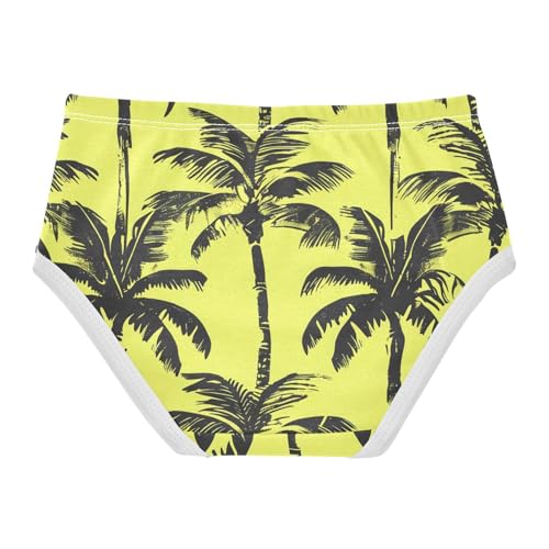 Animal Toddler Underwear Floral 2t Cotton Cute Panties Girl Palm Trees Banana Leaves Kids Briefs Undies2