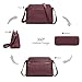 befen Rfid Crossbody Bags for Women Travel, Womens Soft Real Leather Shoulder Bag Anti-theft Medium Size Purse Handbags 2026 Burgundy Red