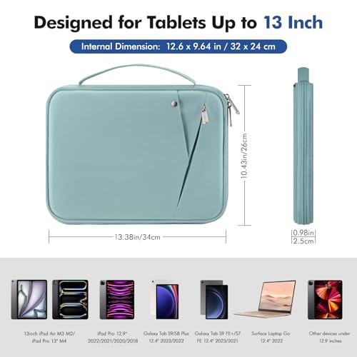 Image of MoKo 13 Inch Tablet Sleeve Carrying Case Padded Protective Bag with Handle