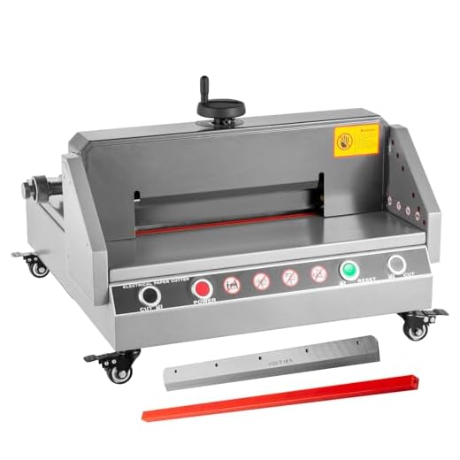 VEVOR Electric Paper Cutter 0-330 Cutting Width, Electric Paper Trimmer, 40mm Cutting Thickness, Desktop Cutting Paper Machine, Industrial Paper Cutter, Heavy Duty Paper Cutter, for Office, School