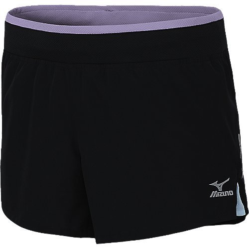 Short Mizuno femme running noir lavande taille S vêtement de sport