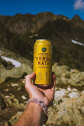 Guayaki Yerba Mate, Lemon Elation, Organic Clean Energy Drink, 15.5 Ounce Can, 150Mg Caffeine #TOP4