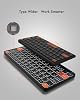 Teclado universal Plus desmontable, teclado portátil de doble Bluetooth con soporte extraíble y retroiluminación de 7 colores, teclado inalámbrico de viaje para iPad/Z Fold/Galaxy Tabs/Phones, teclado para iOS/Android/Windows 4
