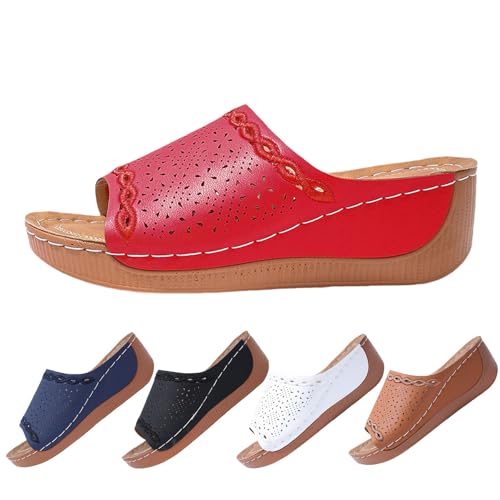 Generisch Sandalias de mujer para mujer, pantuflas transpirables, sandalias de plataforma cómodas zapatillas ortopédicas sandalias ortopédicas ligeras con soporte de arco zapatillas de baño zapatillas