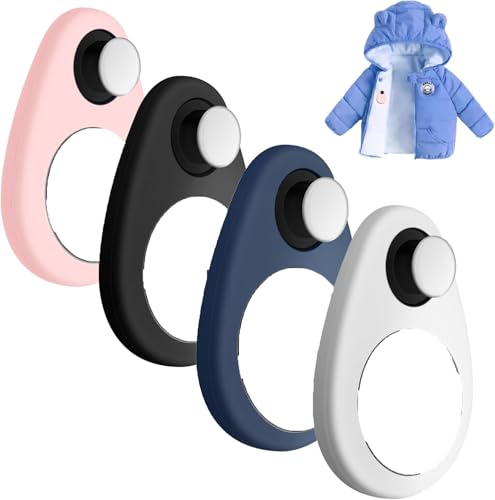 Lot de 2 Airtags GPS cachés enfants traqueurs silicone noir blanc bleu Pik