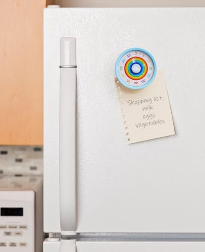 Visueller Timer für Kinder, 60-Minuten Countdown mit leisem Betrieb und Magnetrückseite – Für Lernen, Spielzeit und effektives Zeitmanagement 2