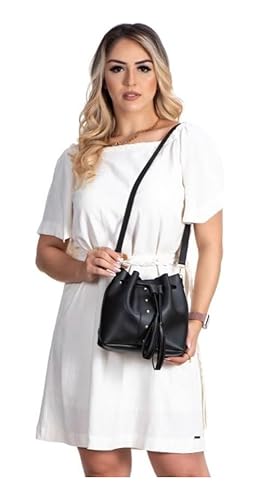Kit Bolsa 4 Peças Top Couro Transversal Saquinho