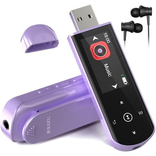 64Go Lecteur MP3 USB Portable avec Bluetooth 5.3, Clip pour Le Sport et la Course à Pied, Radio FM, enregistreur Vocal, Transfert de fichiers Mobiles et Lecture Audio aléatoire numérique