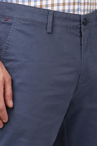 Image of Peter England Men's Slim Fit Mid Rise Super Premium Wrinkle Free Casual Trouser Chinos