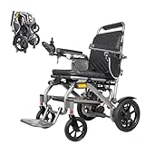 iCAN iFold Lightwight Electric Wheelchair Y-12, Folding, 20kg lightweight, Removable 10Ah Lithium Battery, 11 miles Range, 120kg capacity, Aluminium Powerchair Portable for Travel & Airplane Approved.