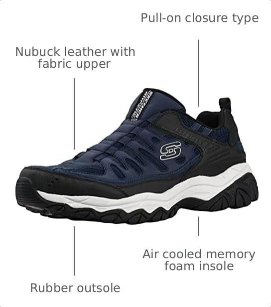 Image of Skechers Men's Afterburn M. Fit Wonted