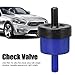 Vacuum Check Valve 433862117 ABS Check Valve Ideal Car Exterior Trim Replacement Ultra Thin Lightweight ABS Material Easy Installation Engine Vacuum System Accessory