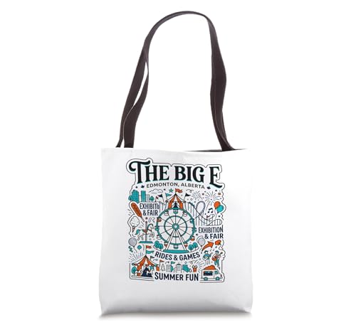 Edmonton Alberta Summer Amusement Park Festival Tote Bag