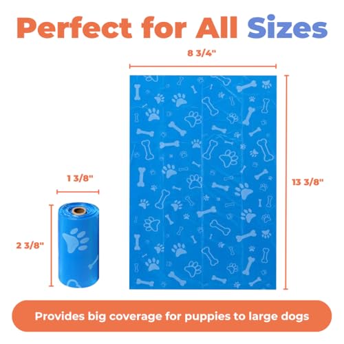 Image of Best Pet Supplies Dog Poop Bags for Waste Refuse Cleanup, Doggy Roll Replacements for Outdoor Puppy Walking and Travel, Leak Proof and Tear Resistant, Thick Plastic - Mixed Colors, 240 Bags