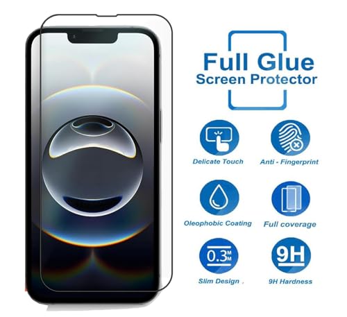 Image of HD Tempered Glass Screen Protector Compatible for iPhone 16E 5G with Edge to Edge coverage and Easy Installation kit