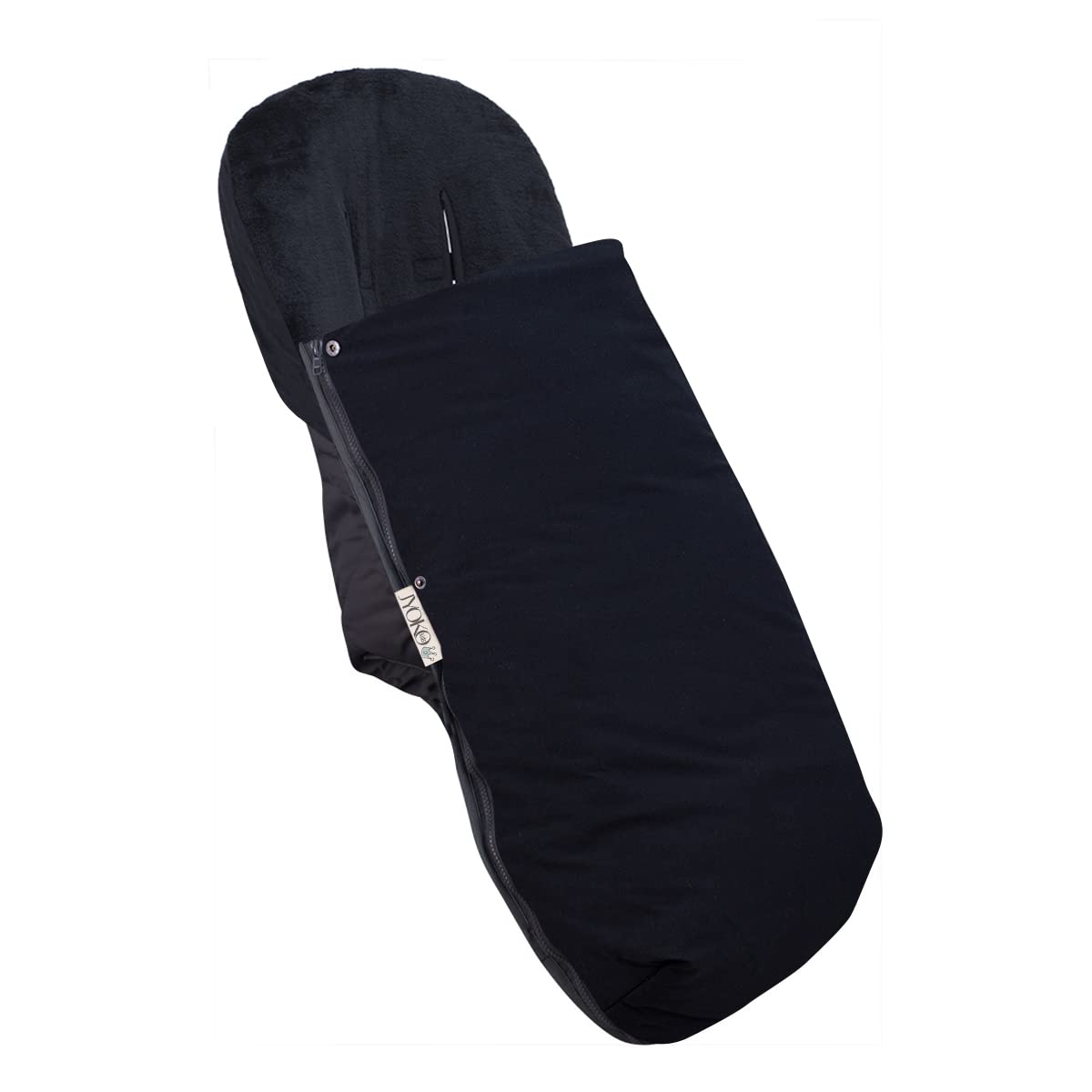 JYOKO KIDS Saco Universal para Cochecito, Sacos de Abrigo para Carritos, Saco Invierno Silla Paseo, Saco de Silla de Bebe con Cremallera Desmontable, Capa regulable (BLACK SERIES, POLAR)