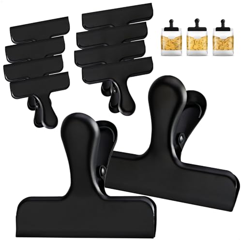 Wilhelm Sell® 10x clips de sellado - clips de sellado de acero inoxidable para bolsas y bolsas de alimentos - abrazaderas de sellado - clips de bolsas para cerrar y mantener frescos