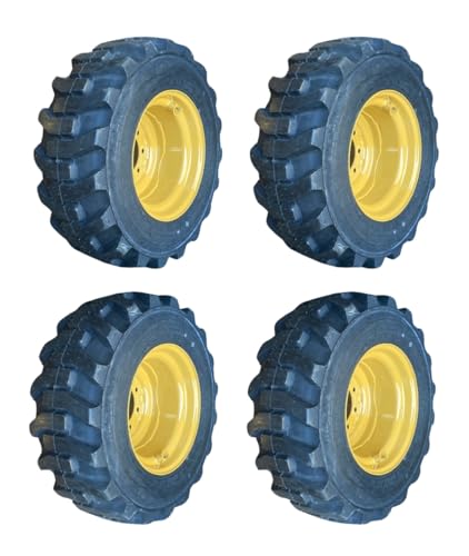 Galaxy HD 12-16.5 XD2010 Skid Steer Tires on 8-Lug Rims