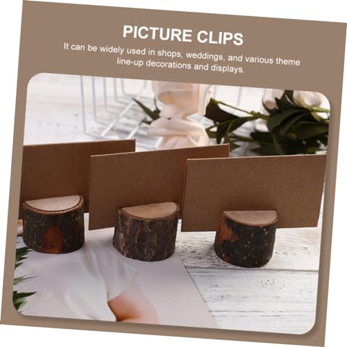 BESTOYARD 25 Unidades pasta de notas bar de coquetel porta canudo suporte para clipe de foto decoraç