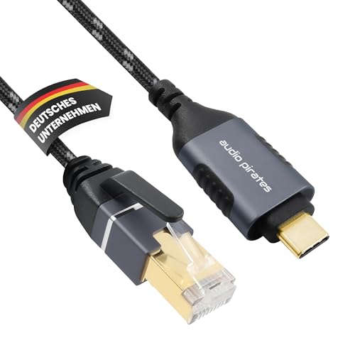 Adaptateur USB 3.0 vers RJ45 Ethernet CAT6A 1000 Mbps avec connecteurs plaqués or