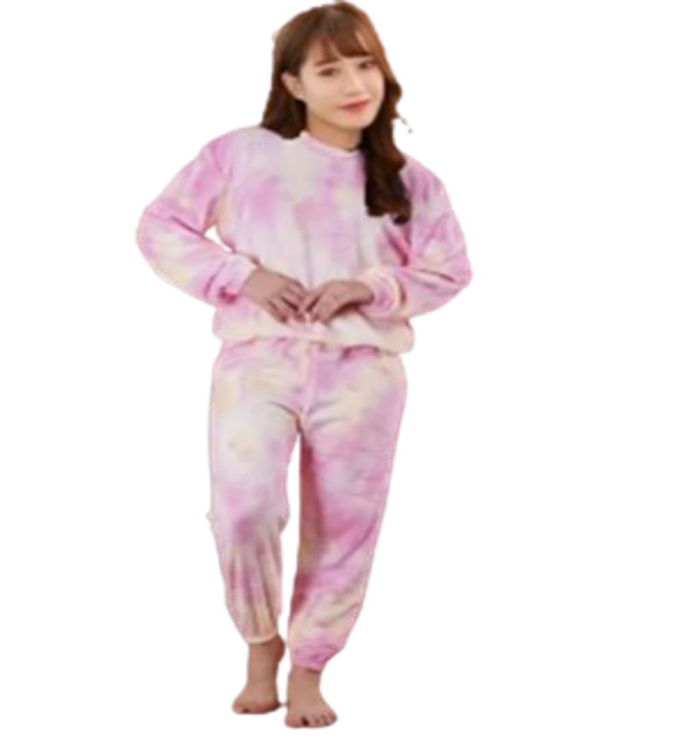 SHAPERXWinter Set Winter Season Long Sleeve Winter Pajama Set Thick Perfect and Comfortable fit Fleece Lined Thermal Stretchy Pack of 1