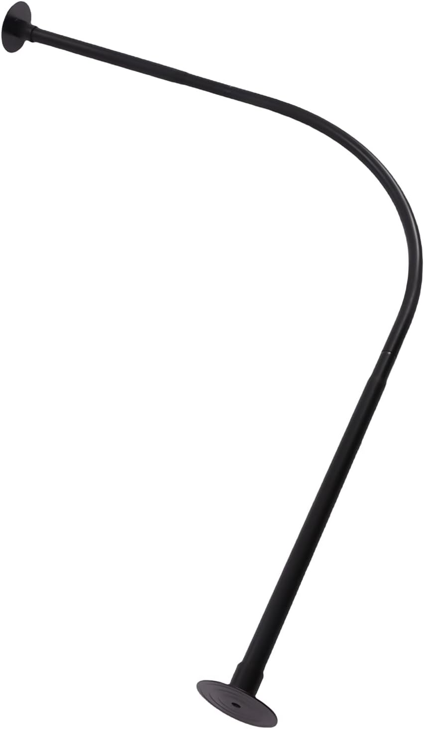 Shower Curtain Rods Rust proof Shower Rod Shower Curtain Rail Round Shower Rods for Bathroom Black