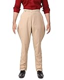 ThePirateDressing Steampunk Gothic Victorian Admiral Bartholomew Pants Costume C1415 - Beige (Poly Viscose Fabric) - Medium