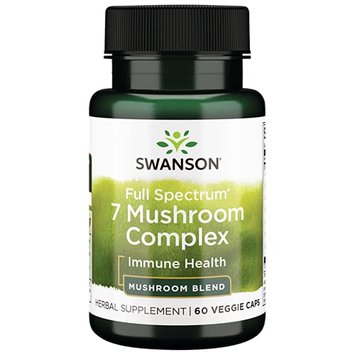 Swanson Full Spectrum 7 Mushroom Complex 60 Veg Capsules