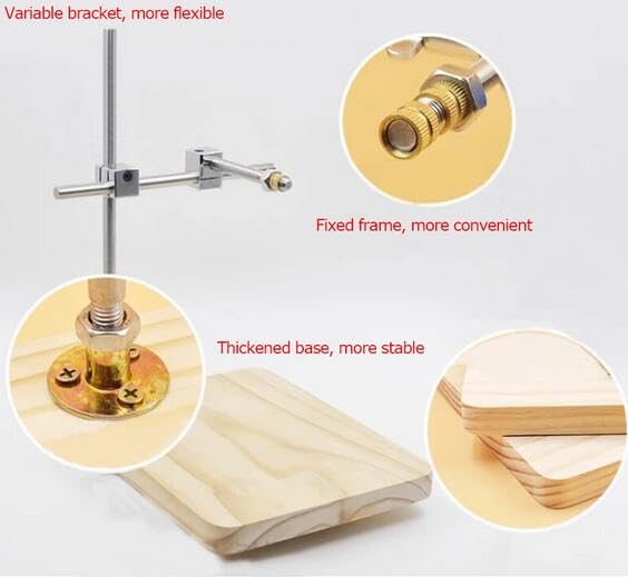 Jieotwice Clay Stand Holder Pipe Support Kit Clay Sculpture Armature Clay Pipe Bracket