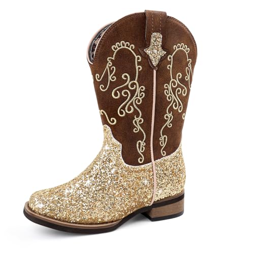 Toddler Boots Girl Side Zipper Lace Up Dress Combat Boots for Toddler/Little Kid/Big Kid