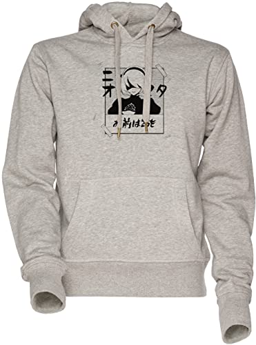 Sweat-shirt Nier Automata 2B manga gris le cadeau parfait pour passionné de gaming