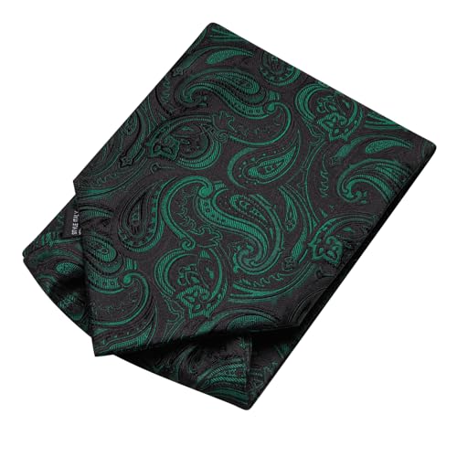 Image of Dubulle Paisley Floral Ascot for Men Self Tie Mens Cravat and Pocket Square Cufflinks Wedding
