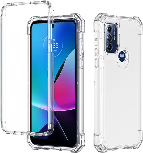 Coque de protection intégrale transparente antichoc de type bumper pour Motorola Moto G Power 2022