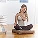 Klear Vu Gripper Non-Slip Floor Cushions for Adults, Extra Thick Square Meditation Pillow, Ideal for Yoga, Seating or Lounging, 21