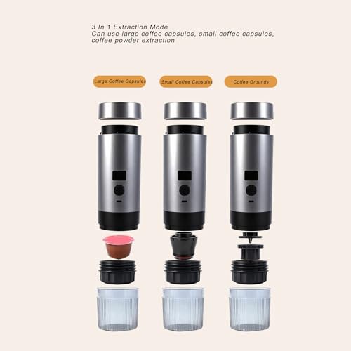 Cafetera portátil de vacío con batería recargable 200 mL miniatura 2